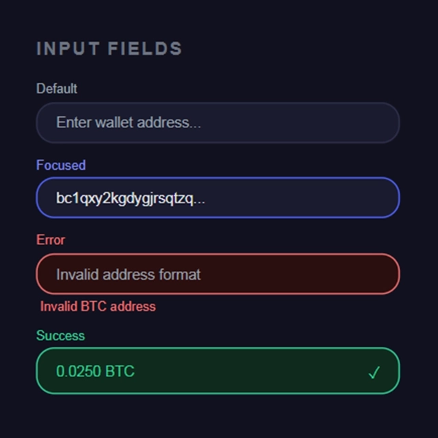 Input Validation States