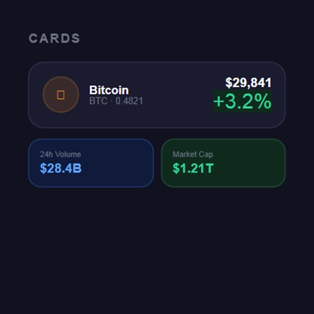 Live Data & Status Indicators