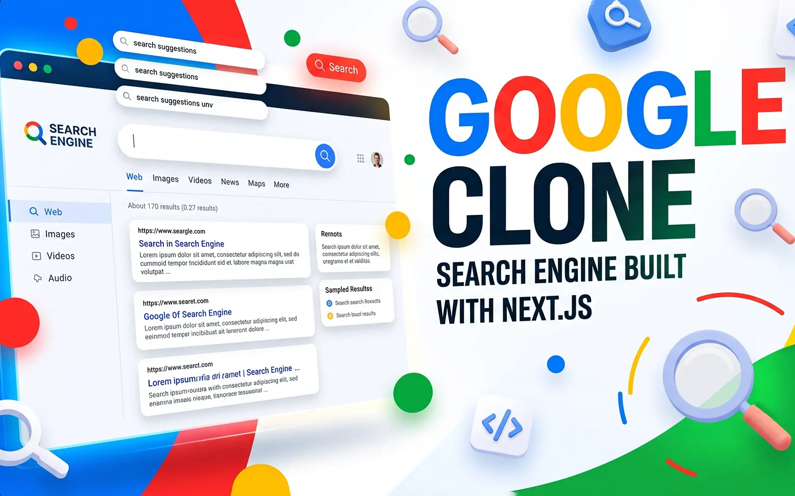 Google Search Engine Clone - UI/UX Design Case Study